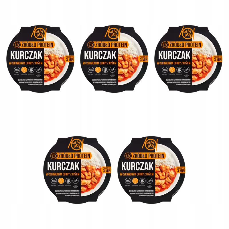 Mealbox Kuře v červeném kari s rýží 360 g X5