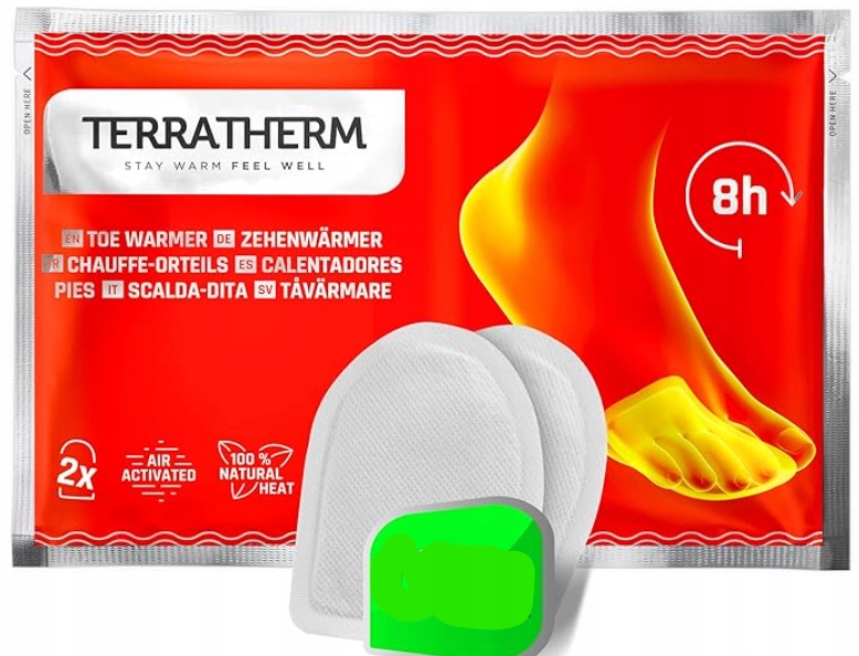 Samogrzejący Plaster Rozgrzewający Do Stópna Ogrzewacz 8H Terratherm