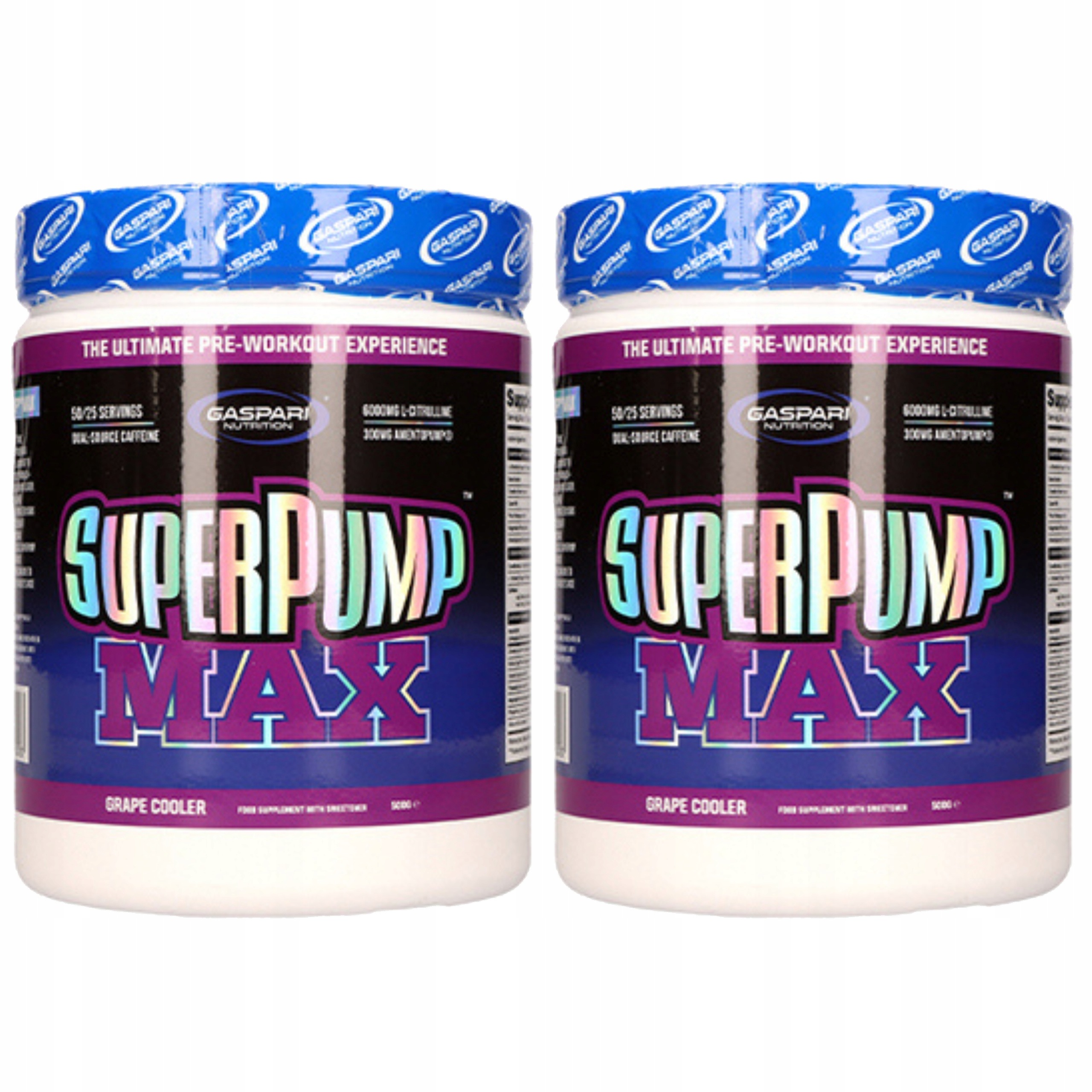 2x Předtréninkovka Kreatin Citrulin Pump Max 500 g Hroznové Víno Gaspar
