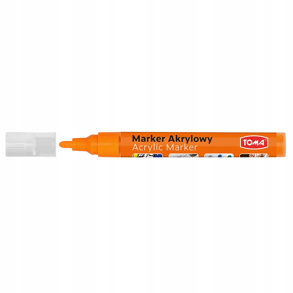 Marker akrylowy MARKERY pisaki akrylowe POMARAŃCZ