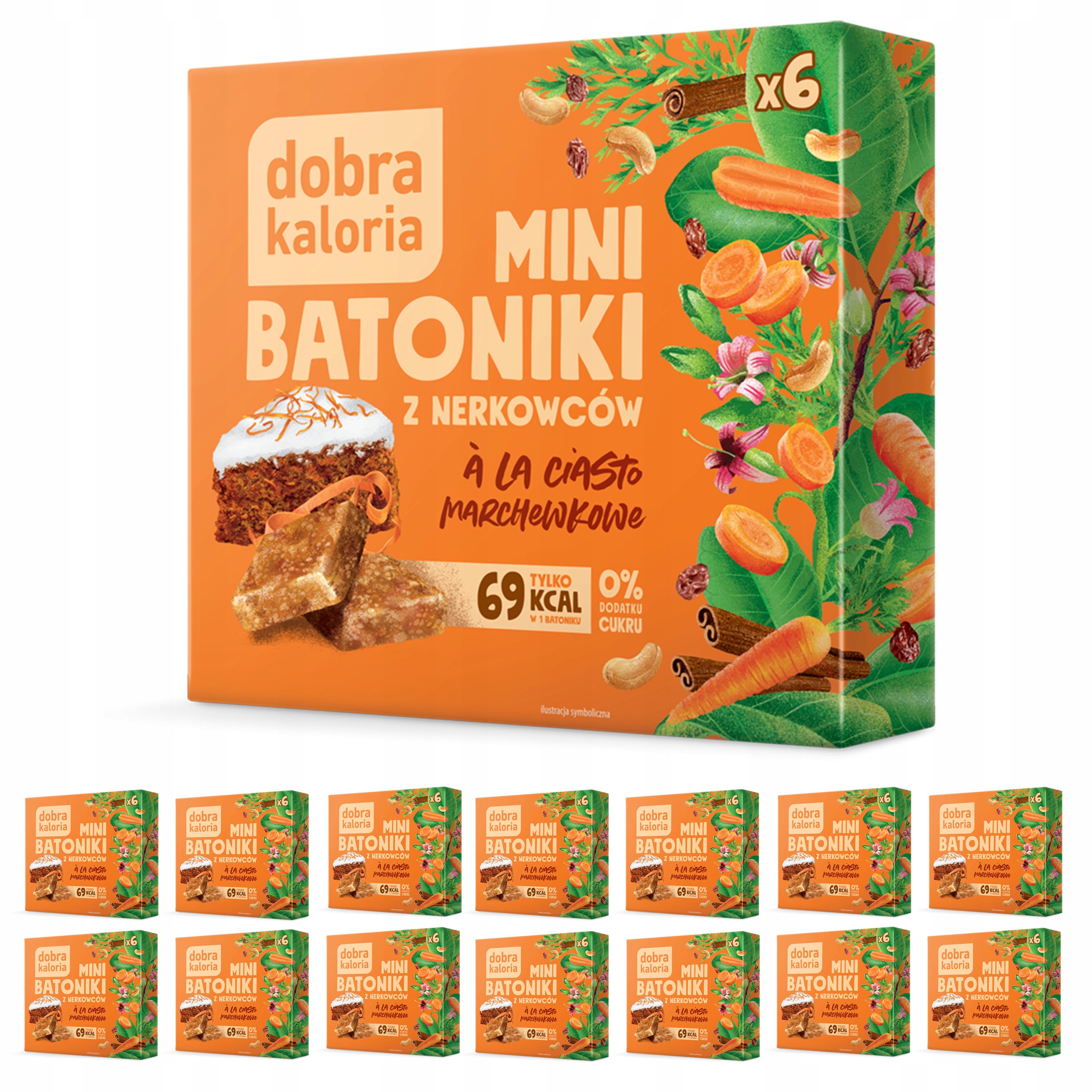 Zdrowe Mini Batoniki Z Nerkowca Ciasto Dobra Kaloria 0 cukru 14 Szt