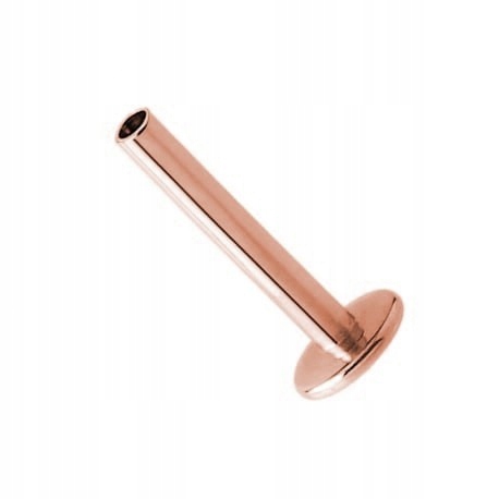 

Tytanowy pręt rose gold labret z gwintem 1,2/6