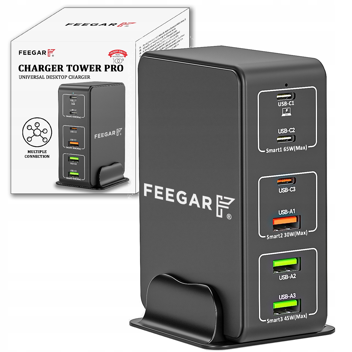 

Ładowarka sieciowa Feegar Tower Pro 140W Usb Typ C