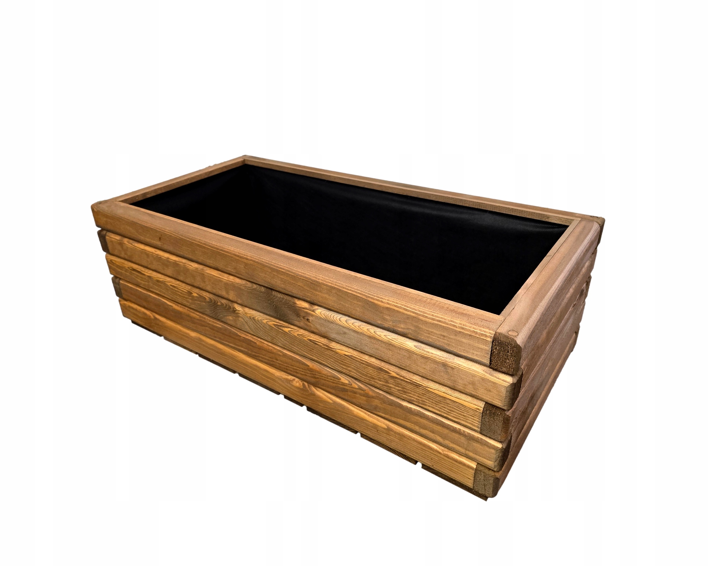 Drevený záhradný kvetináč veľký impregnovaný 80/40/30 cm Tek