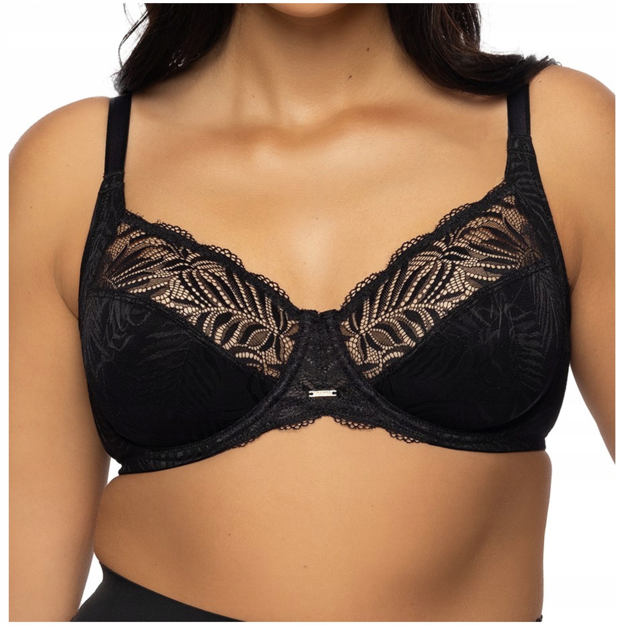 Podprsenka měkká, měkká, pohodlná, komfortní podprsenka Viania Hanna černá 95C
