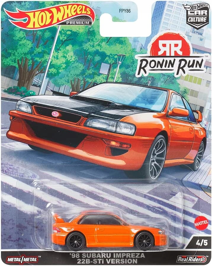 Hot Wheels Premium '98 Subaru Impreza 22B-STi Ronin Run HCK14