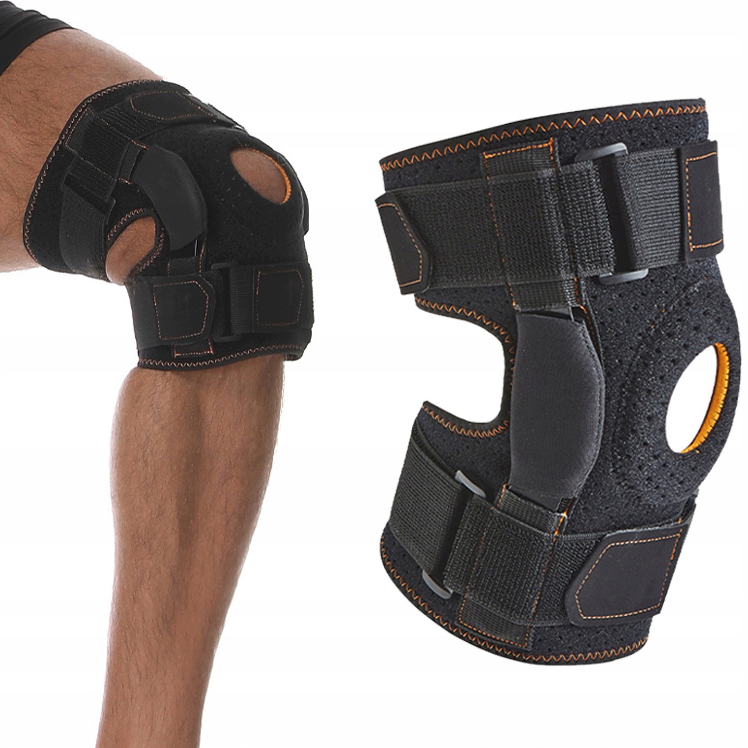 Stabilizator Kolana Opaska Na Kolano Orteza Stawu Kolanowego Regulacj Mocny