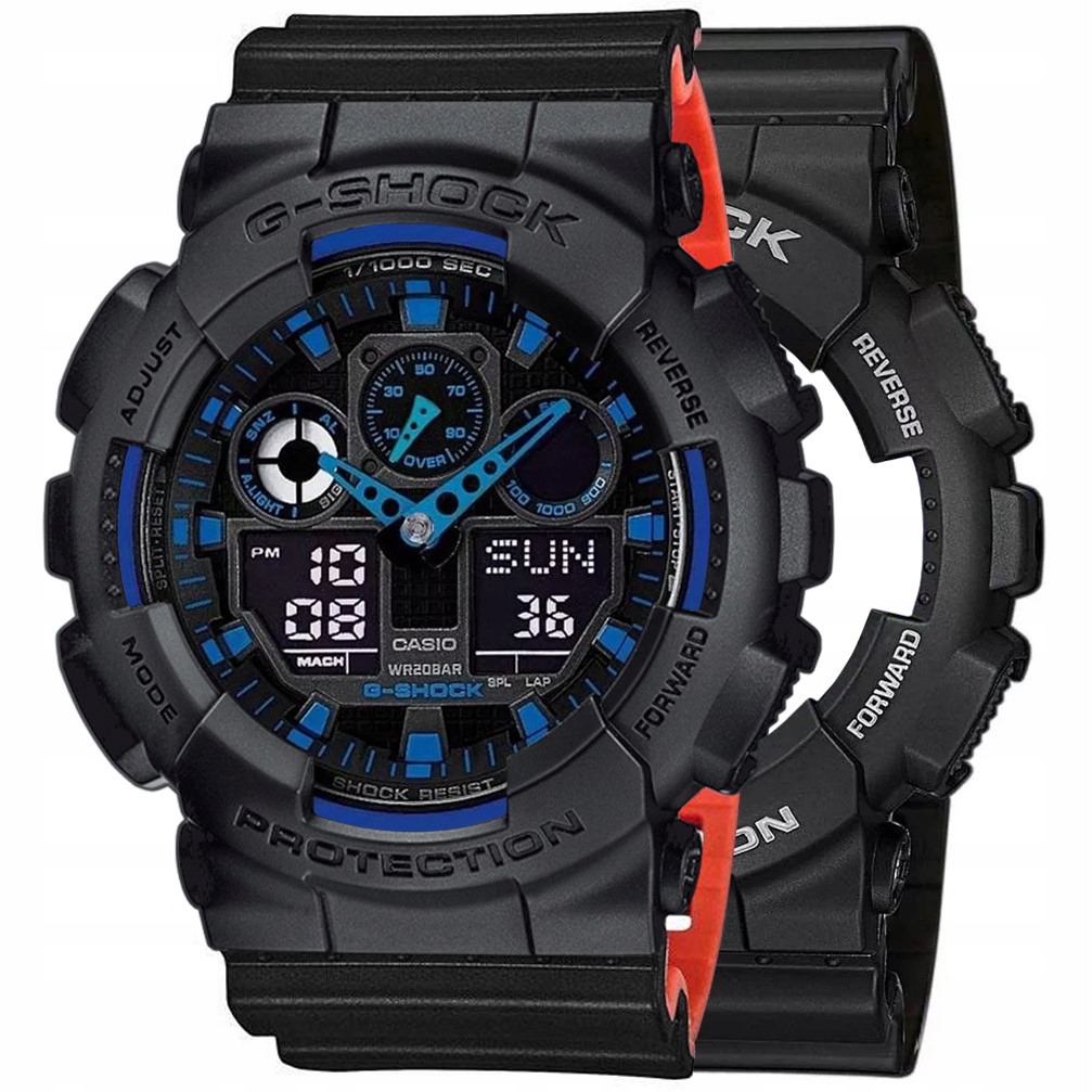 Hodinky Casio G-Shock Set GA-100-1A2ER Bezel 10358741 Řemínek 10577142