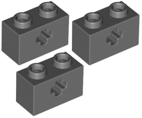 

Lego Technic Klocek 1x2 C. Szary 32064/6178919 x3