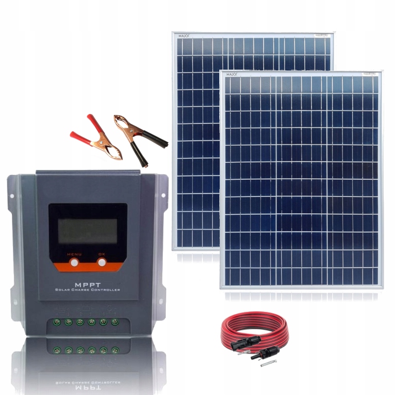 ZS2x190WMPPT20A - Сонячна панель комплект 2x190w моно кемпінг 20A MPPT