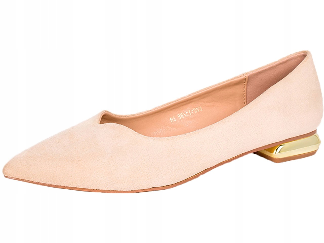 

Baleriny Damskie Wygodne Buty Na Niskim Obcasie 37