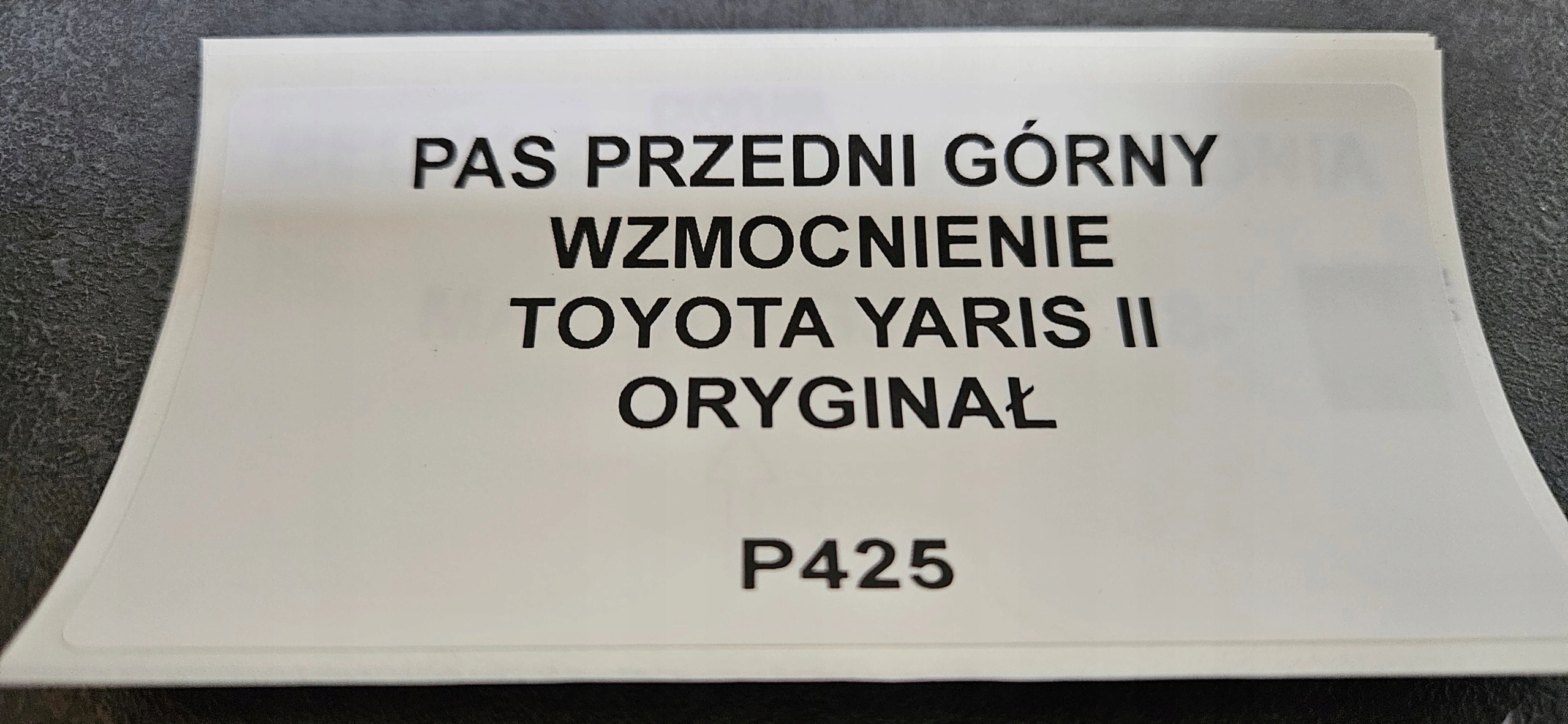 support panel for radiators upper pillar TOYOTA YARIS II