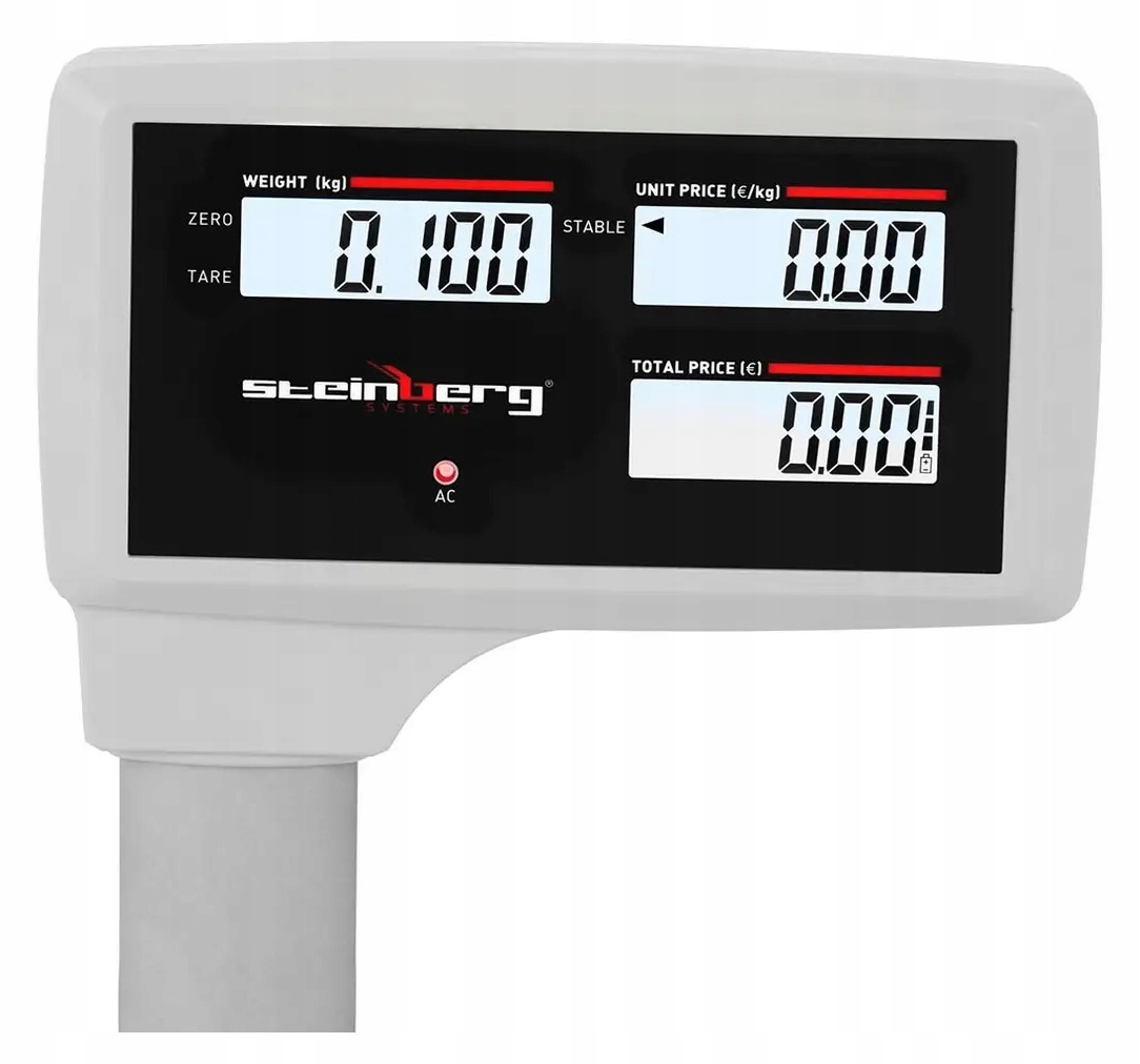 Waga sklepowa 30kg/5g 31x21cm LCD Steinberg Systems SBS-PW-305C 10030502