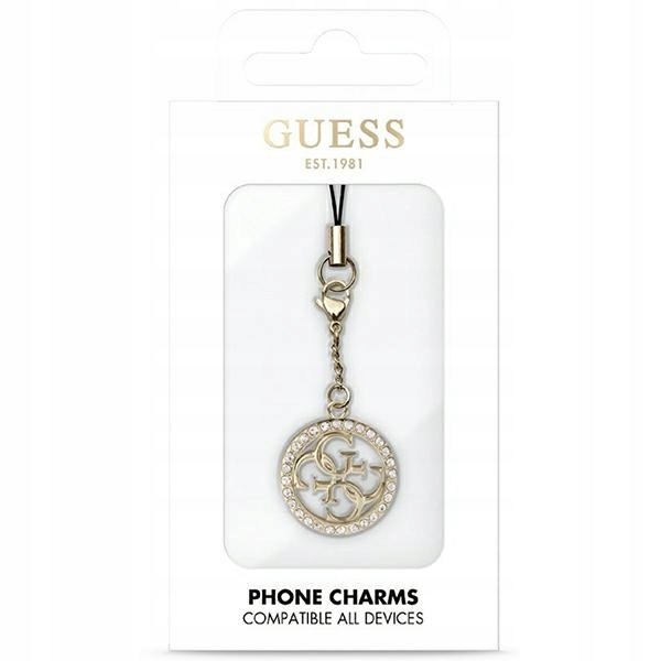 Zawieszka Guess do telefonu Phone Strap 4G Rhinestone, breloczek do torebki Producent Inna