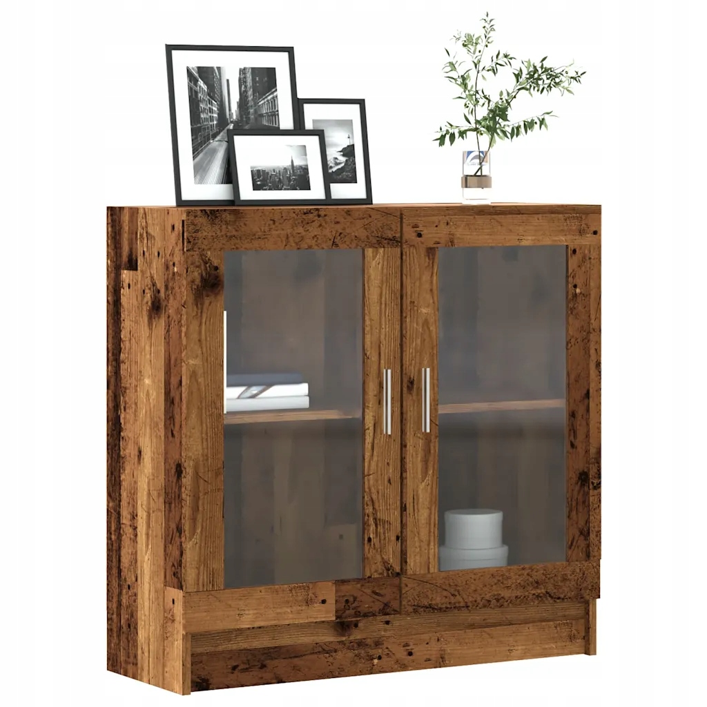 Knihovna old wood 82,5 x 30,5 x 80 cm kompozitní dřevo Hnědá 856154