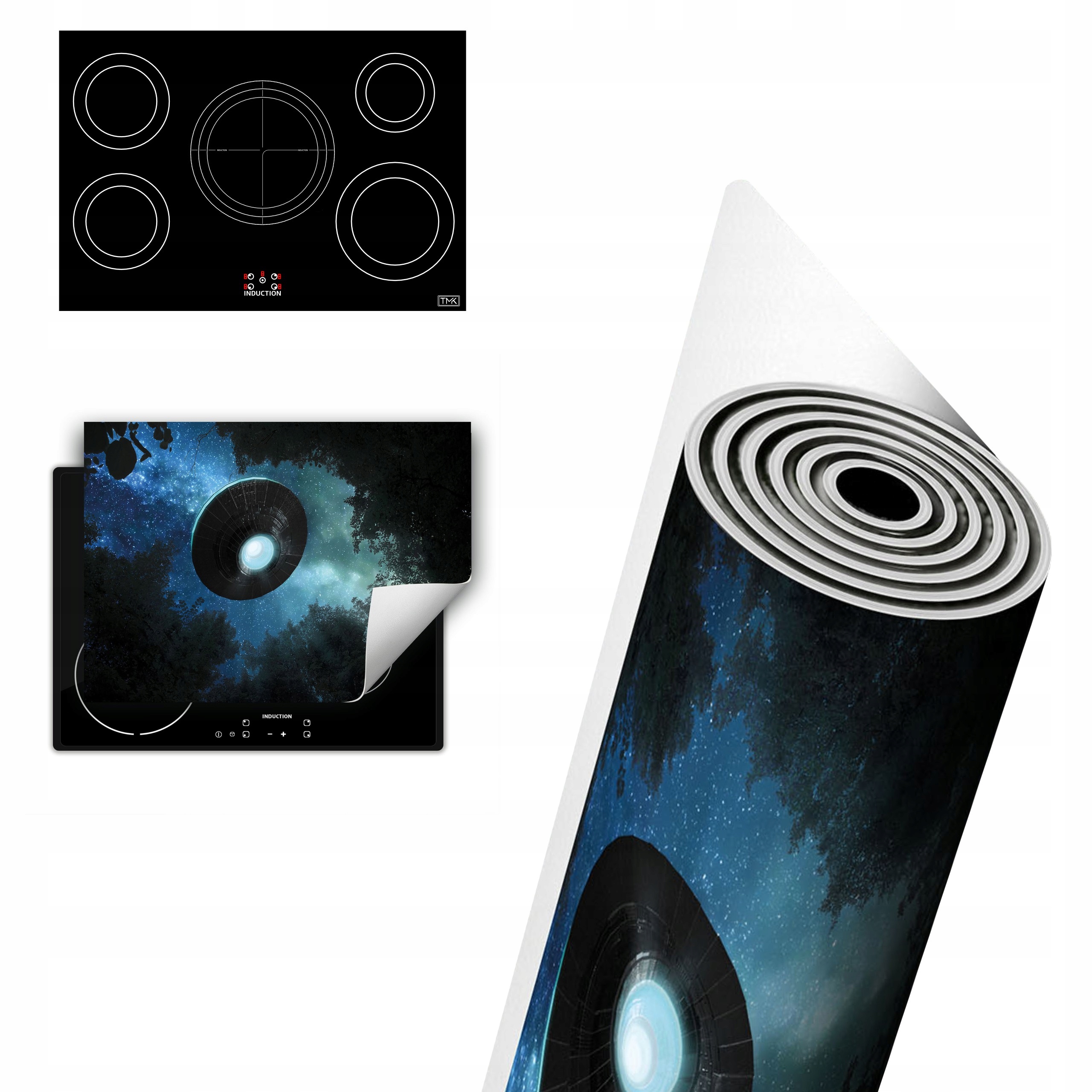 Vinylová Ochrana Na Indukční Desku 80x52 Ufo