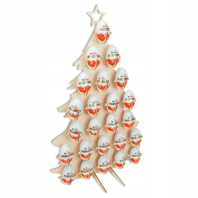 Deku Adventný kalendár 39x62 cm 24 Vajíčka Kinder