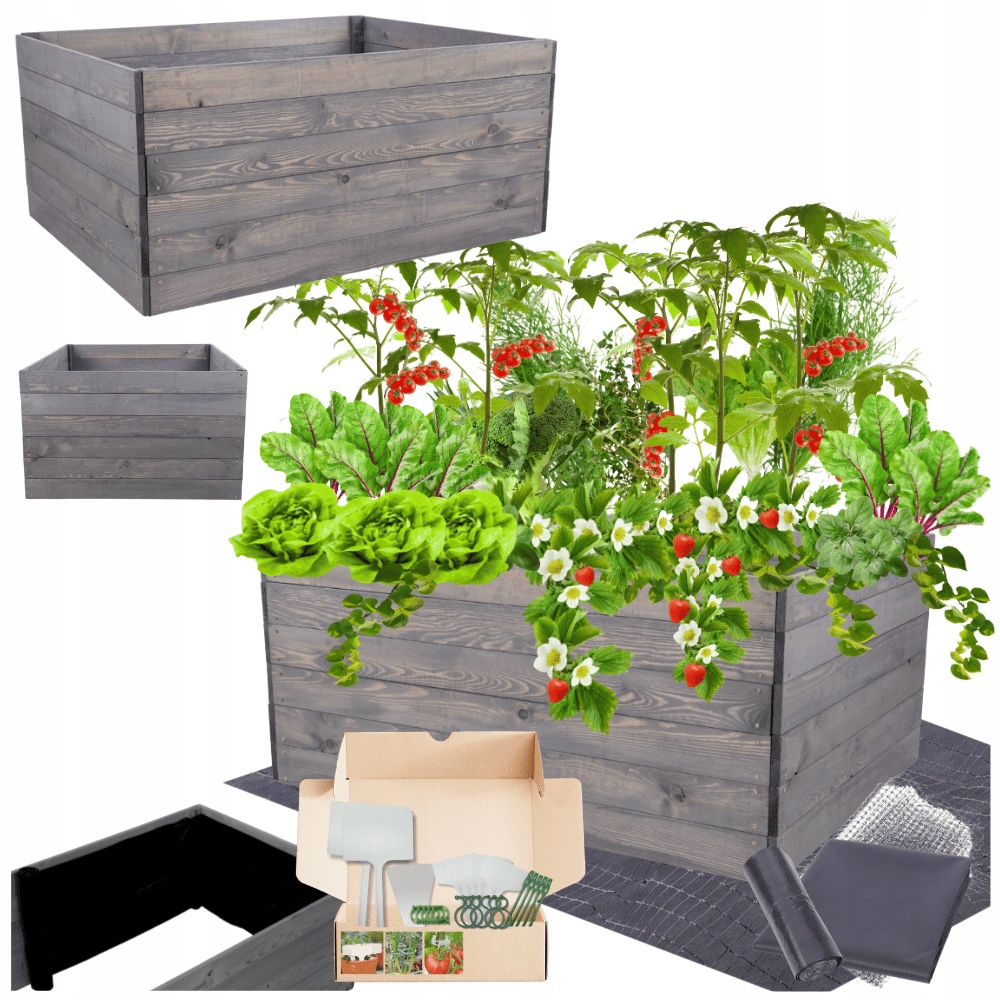 Vyvýšený záhon zeleninový záhon boxy inspekt kvetináč impregnát 54x120x90