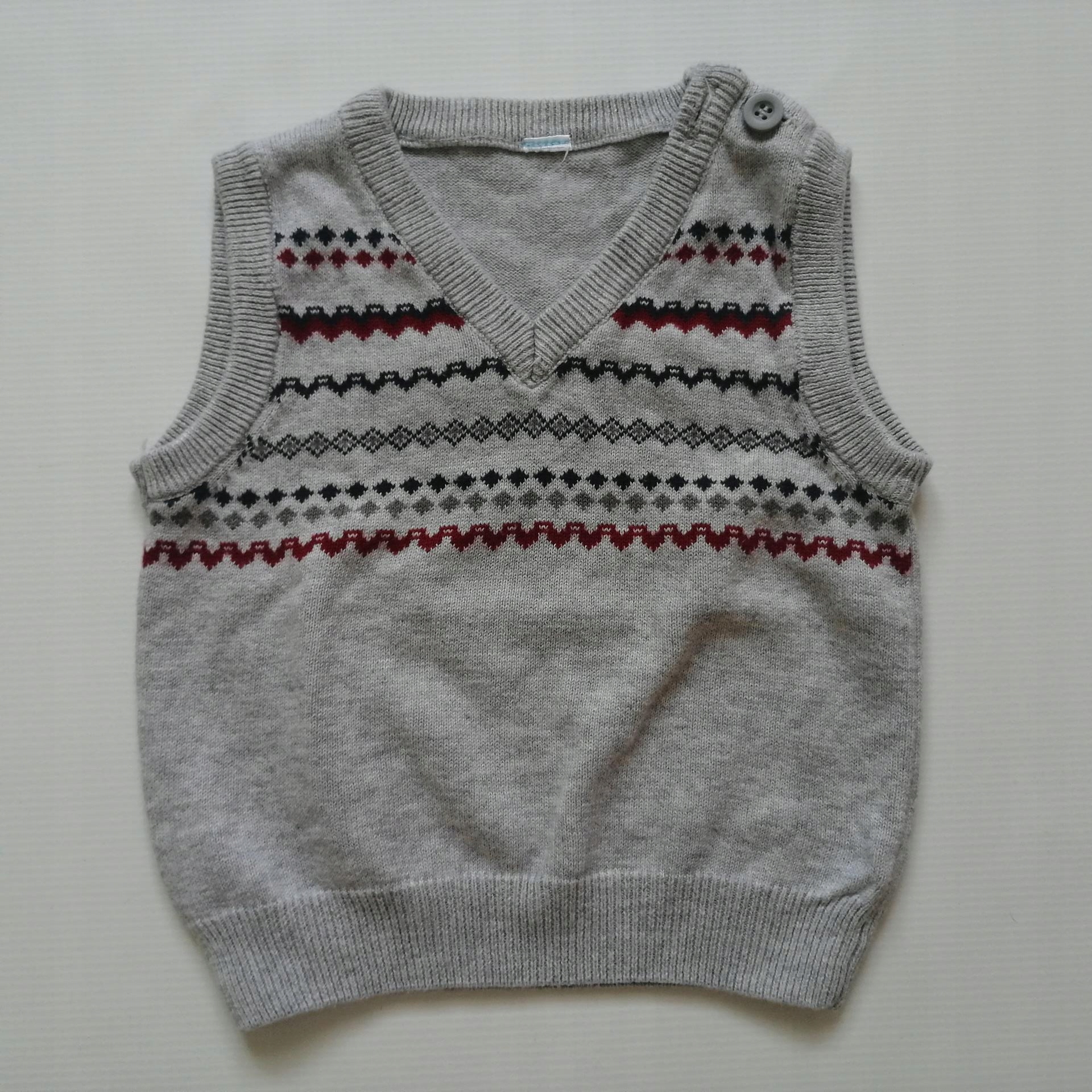 DZIANINOWA KAMIZELKA W NORWESKI WZÓR r.68/74