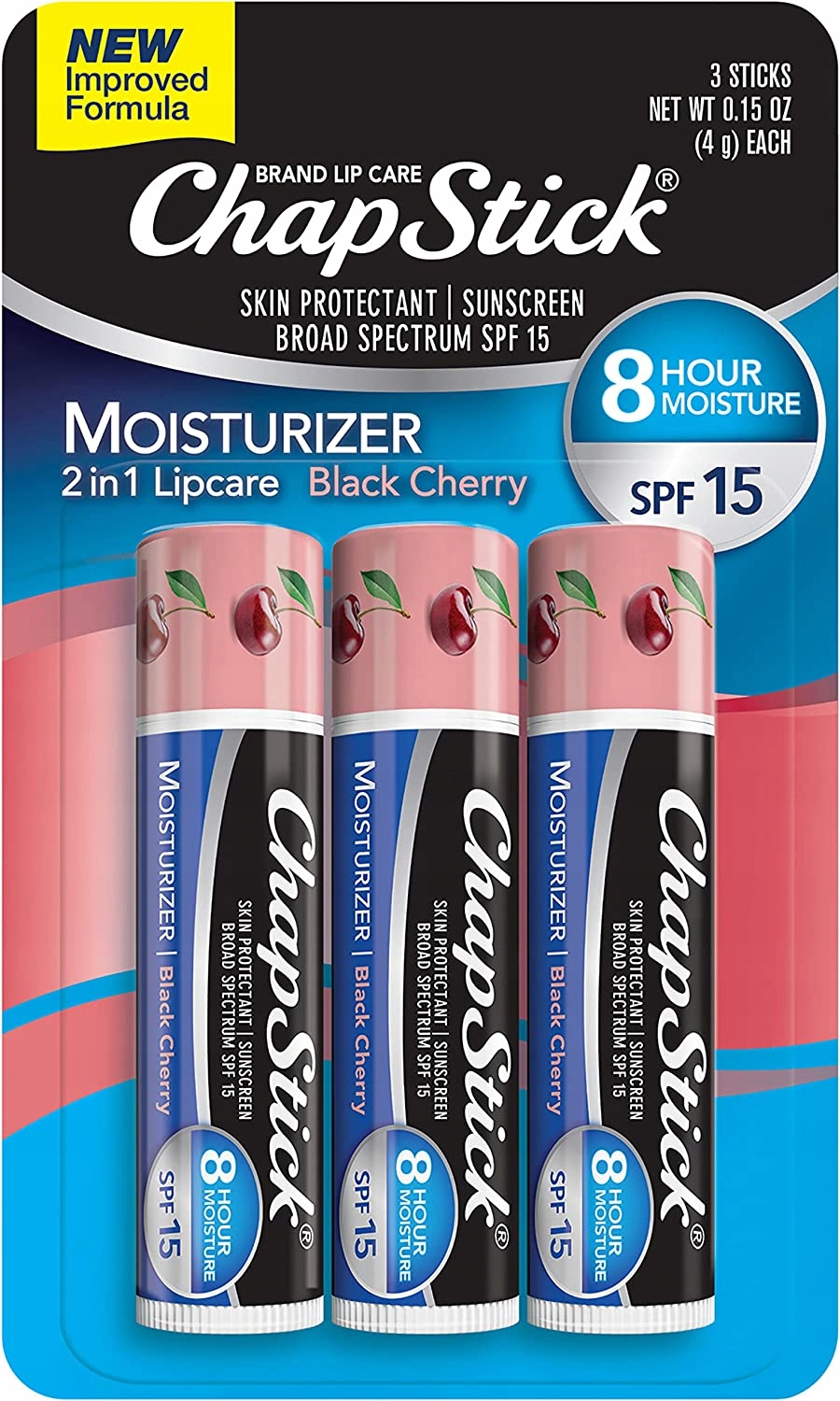 ChapStick Moisturizer Black Cherry balzám SPF15