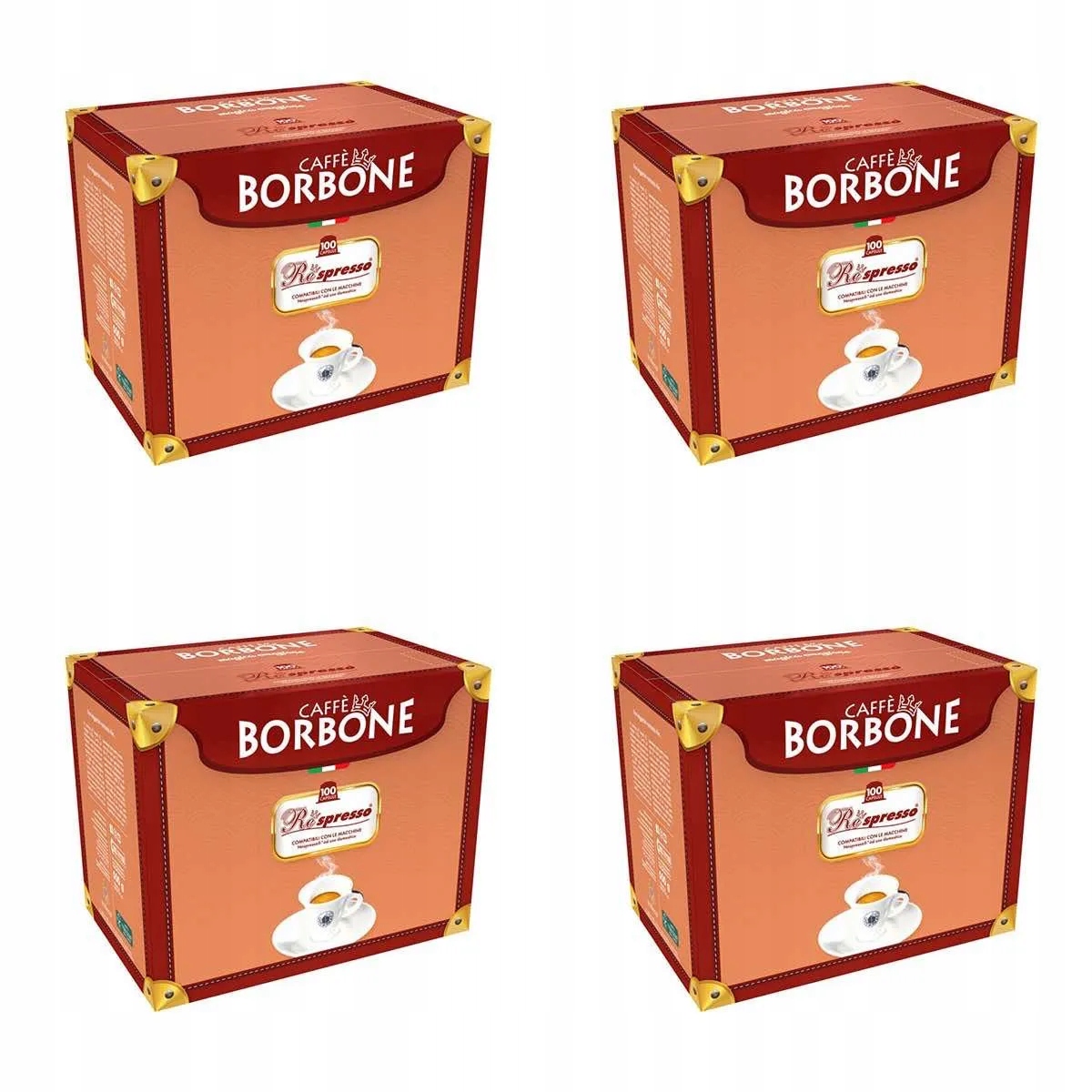 Kapsle pro Nespresso Borbone Respresso Oro Směs zlata 4x100 (400ks)