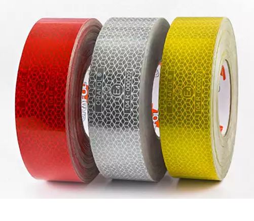 TAŚMA ODBLASKOWA KONTUROWA żółta BIAŁA CZERWONA