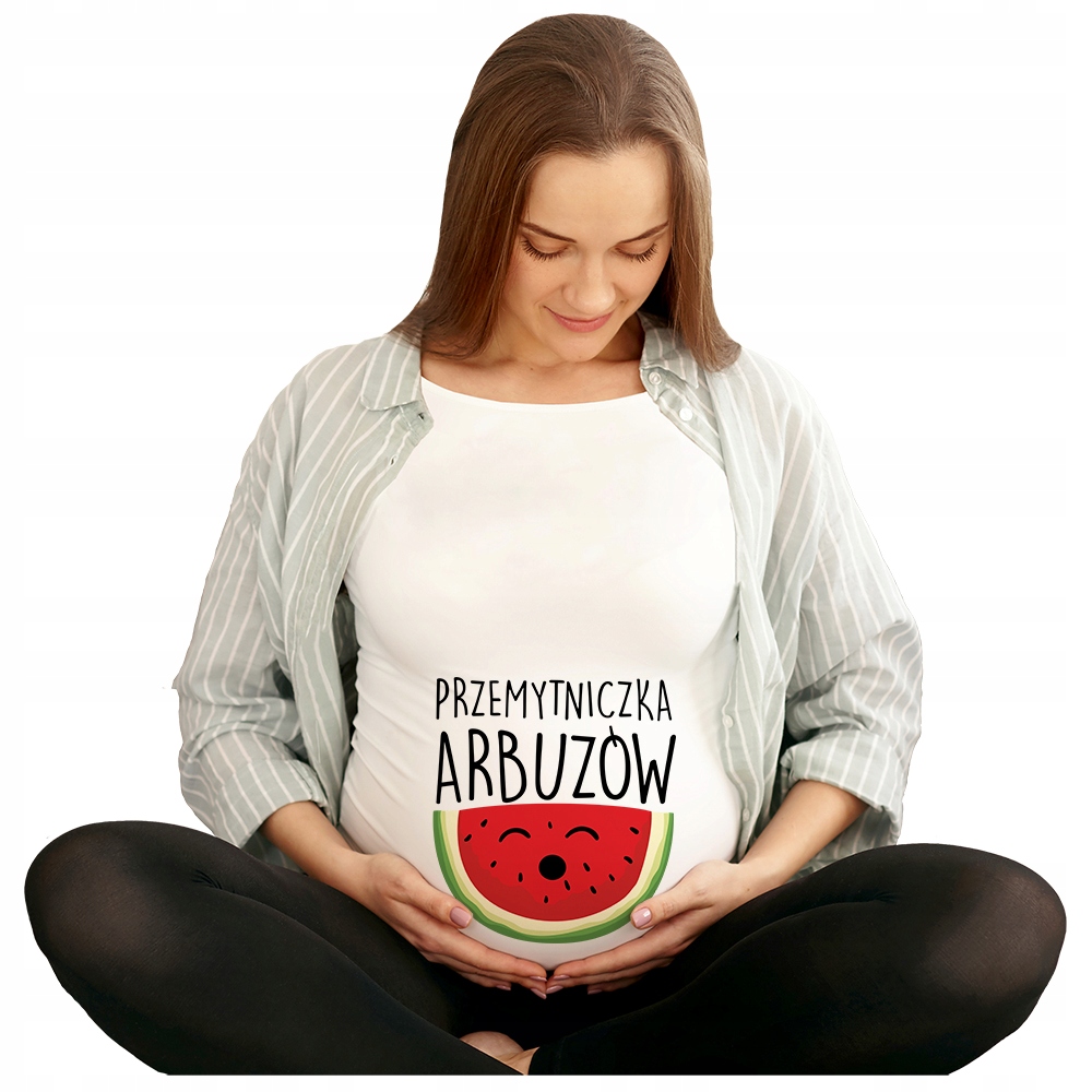 Koszulka CIĄŻOWA PRZYSZŁA MAMA DZIECKO PREZENT urodziny imieniny mikołaj L