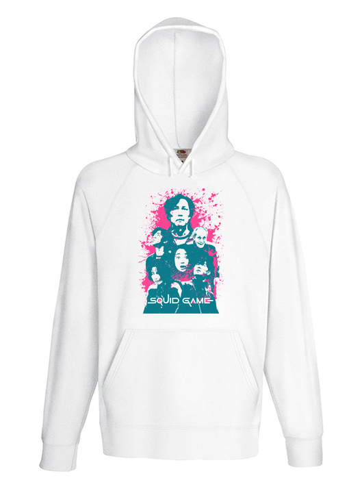 

XL Bluza Kaptur Damska Squid Game Serial Gra Wzory