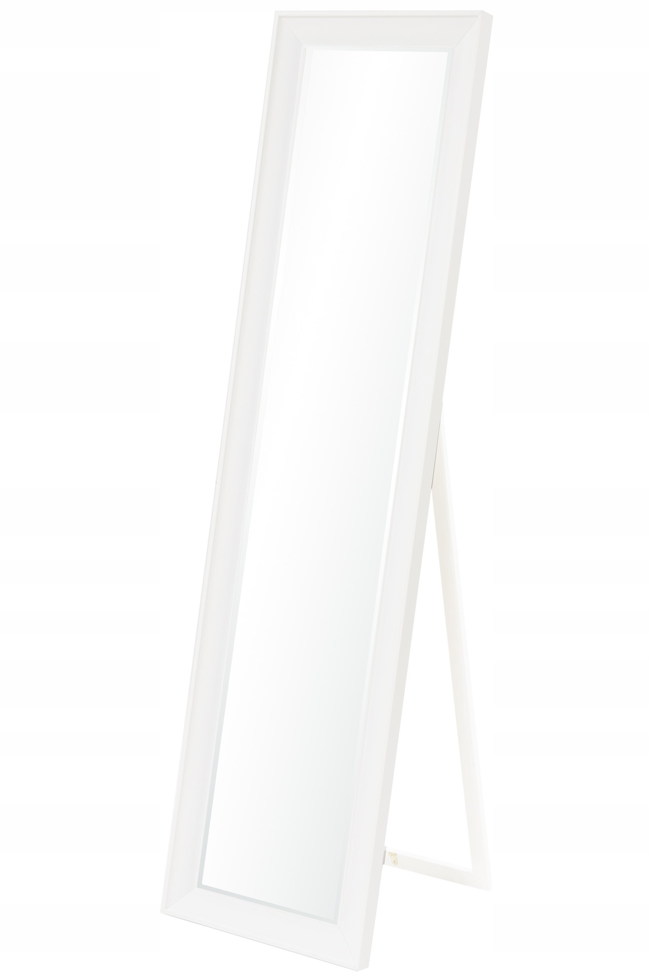 Stojace Zrkadlo, Skosené, Štýlové, Glamour, Biele
