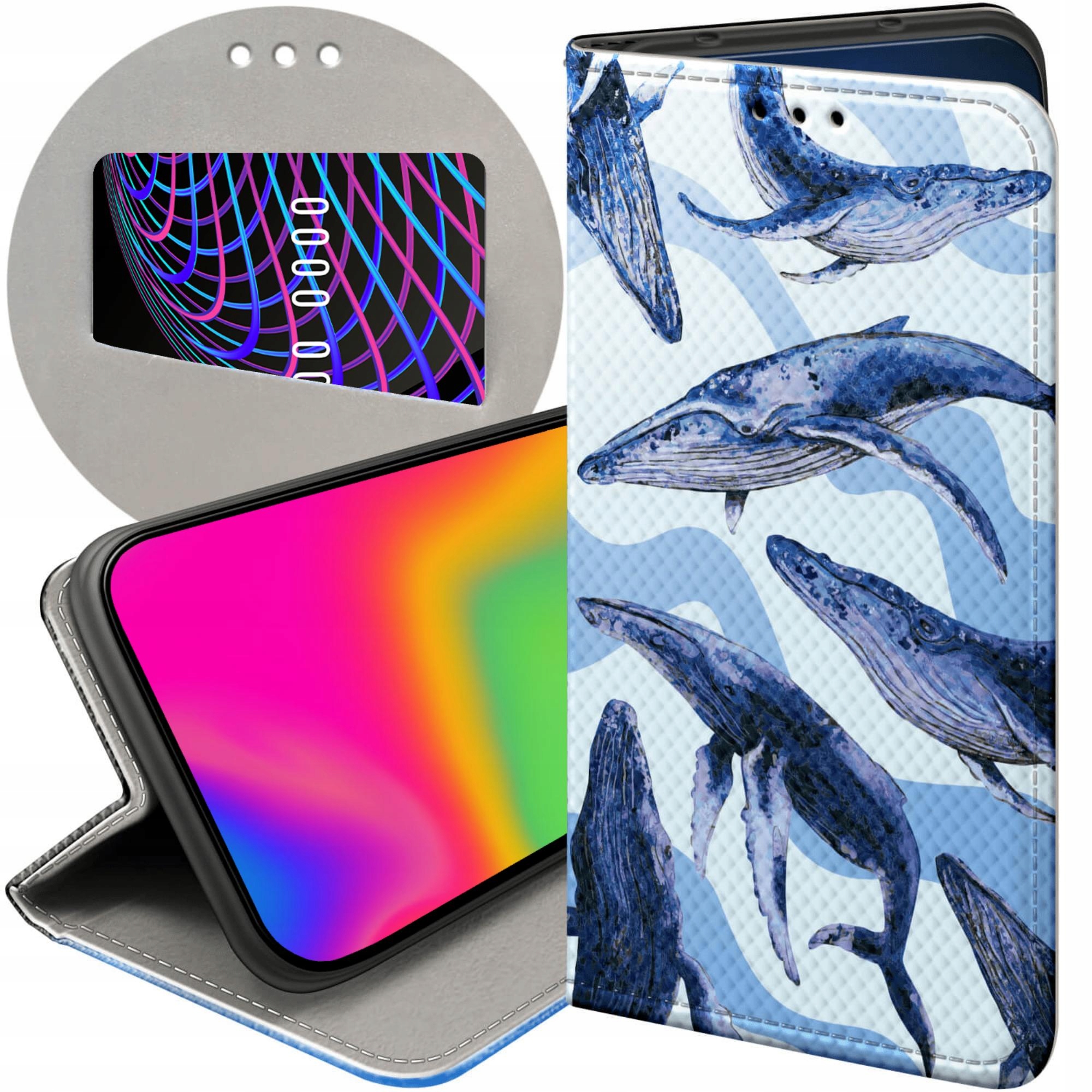 Etui Z Klapką Do Samsung Galaxy J7 2017 Morze Fale Woda Aqua Futerał