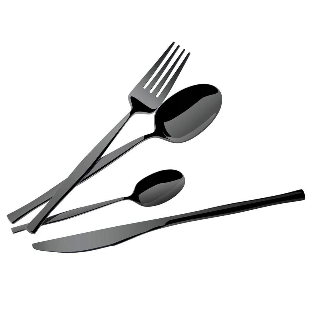 Příbory 24 Díly. Berlinger Haus BH-3066 Lesk Shiny Black