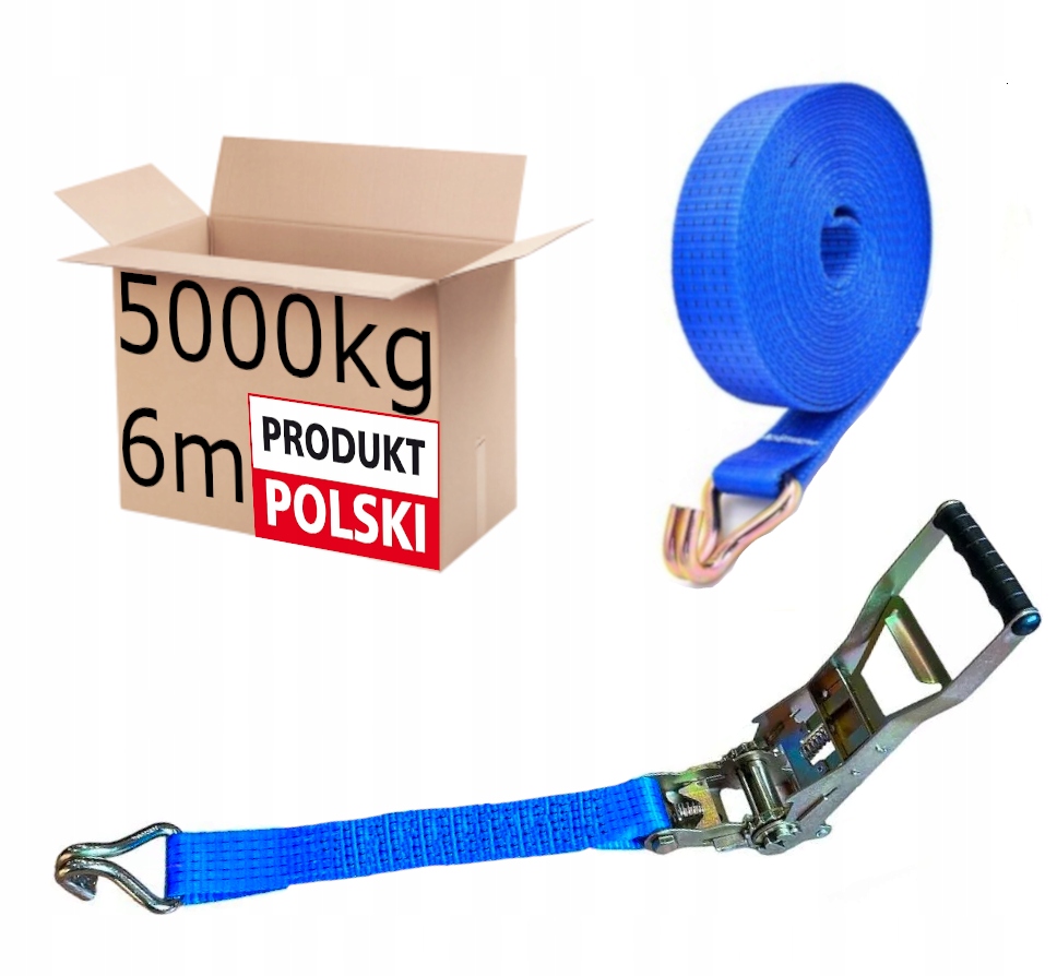 

Pas Transportowy Z Napinaczem 5T/5000KG 6M Polski