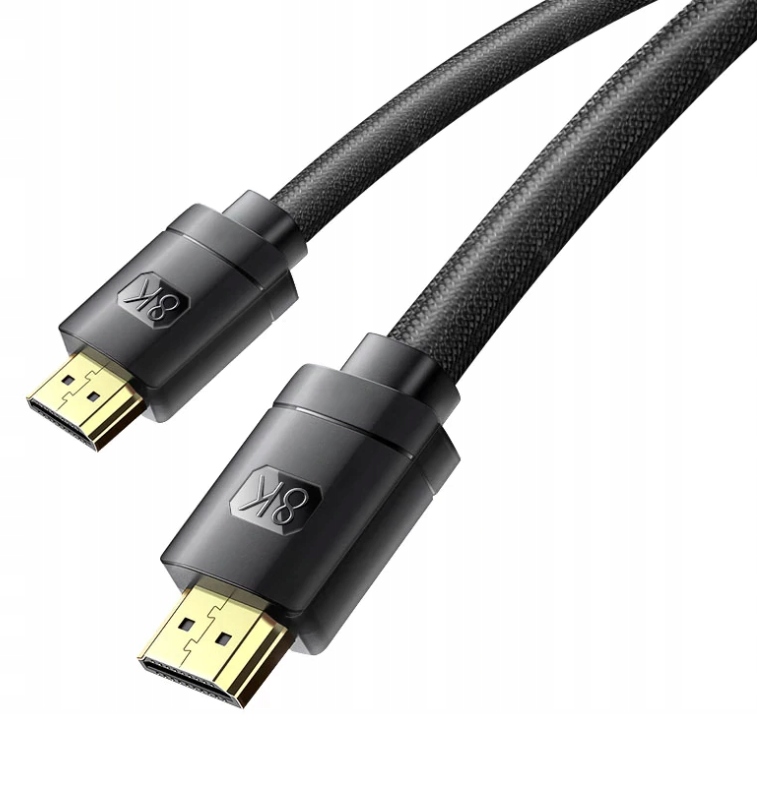 BASEUS KABEL PRZEWÓD HDMI-HDMI 2.1 8K 60Hz HDR 1M