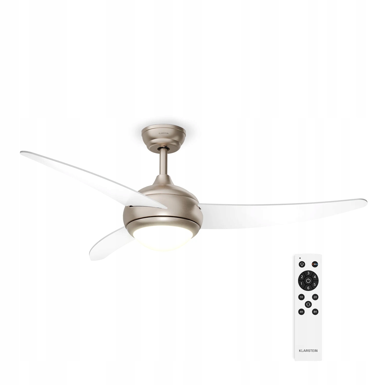 Stropní ventilátor s lampou Ventilátor Lampa s větrným mlýnem Lustr Dálkový Ovladač 132 cm