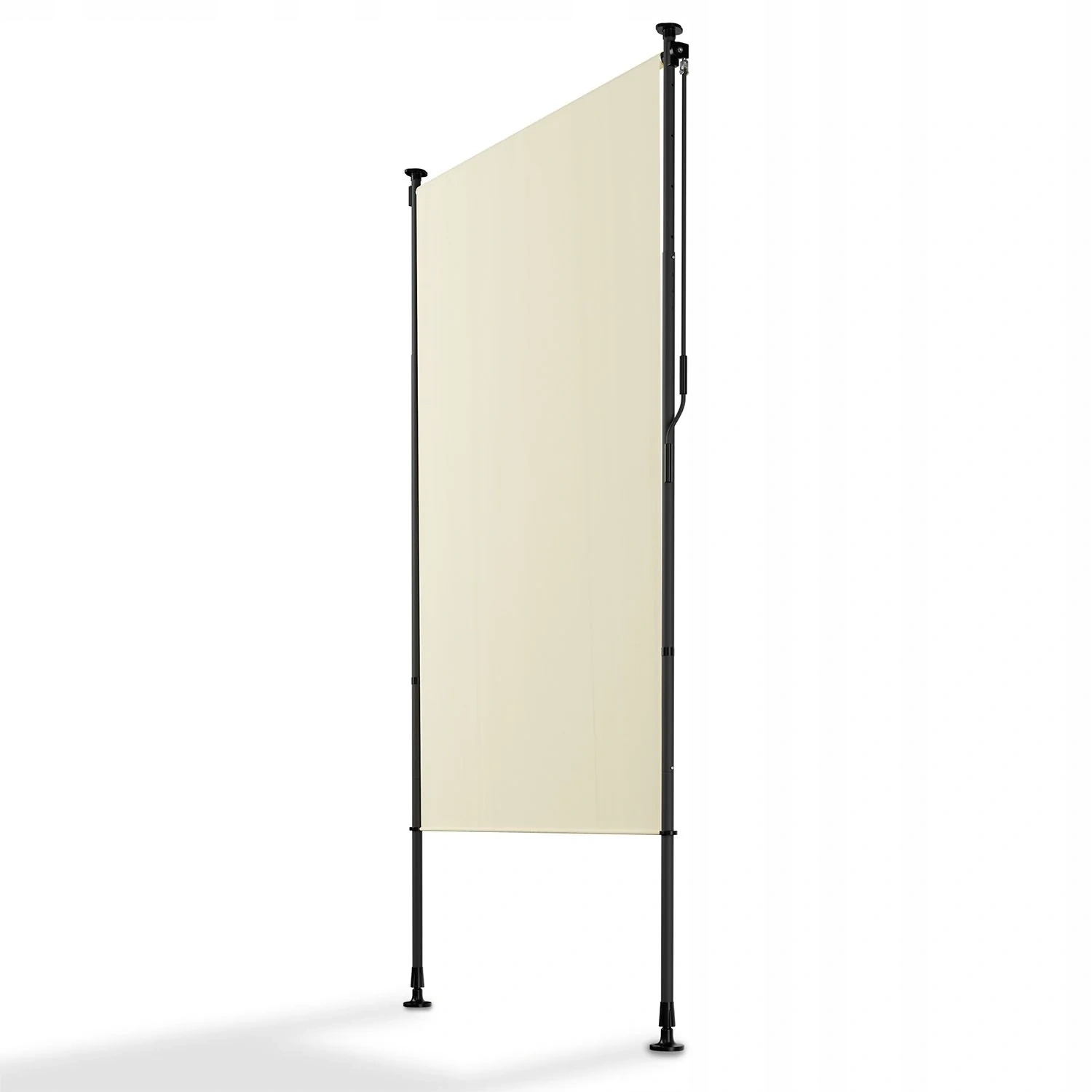 Markiza Pionowa 120x310 CM Rozporowa Balkonowa Tarasowa Roleta Beżowa