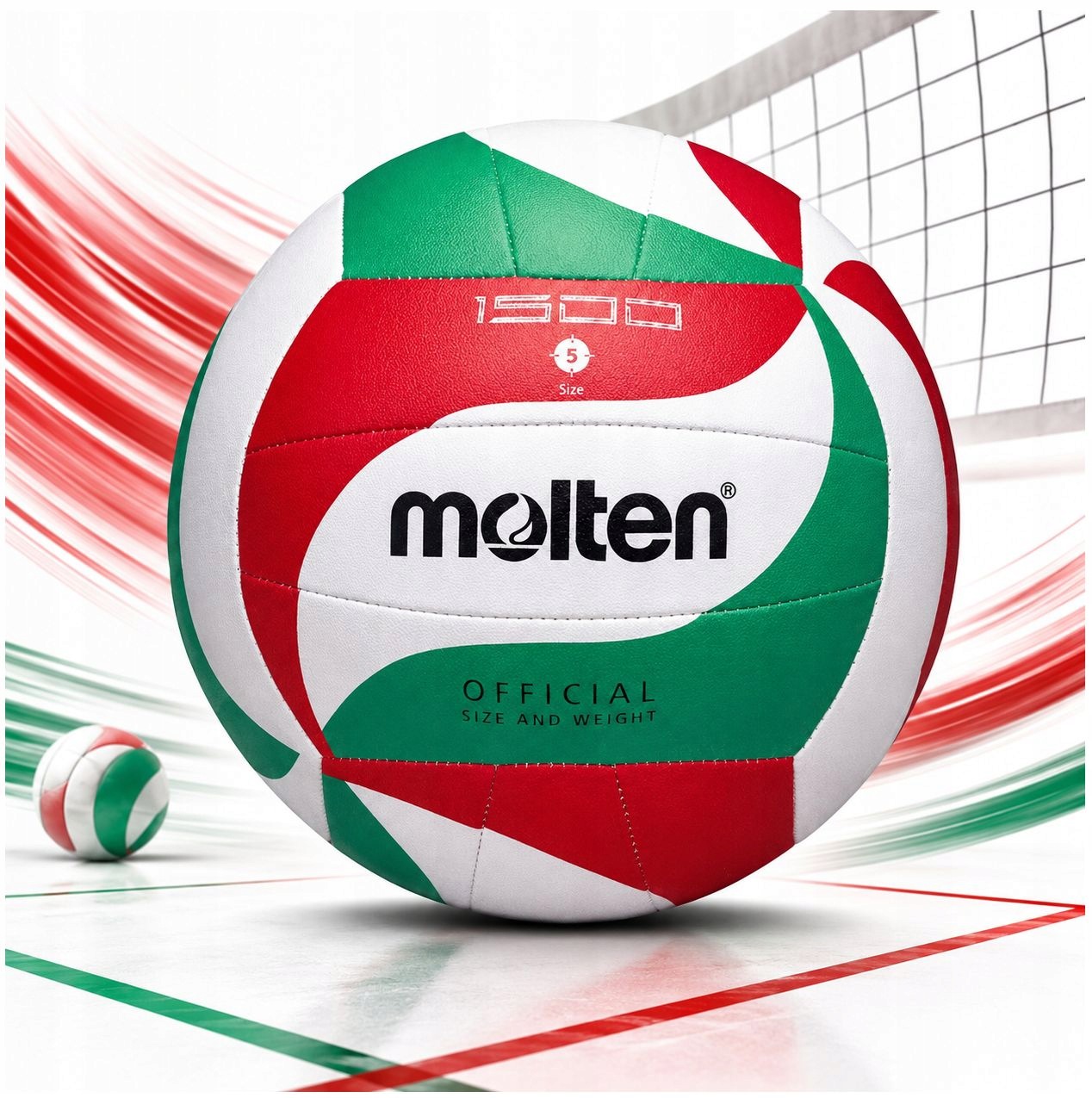 Molten V5M1500 piłka siatkowa rozmiar 5 do siatkówki do szkoły