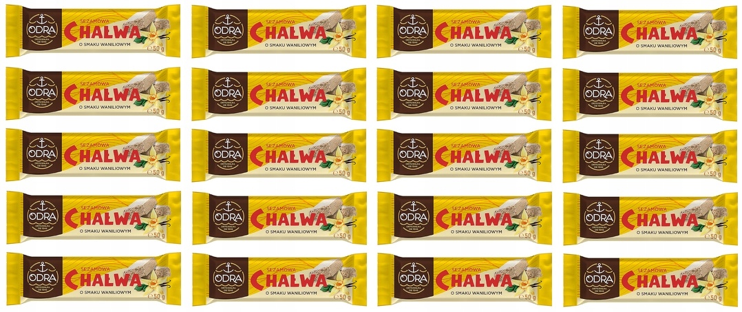 Levně 20 x 50 g Odra Chalva s vanilkovou příchutí Karton