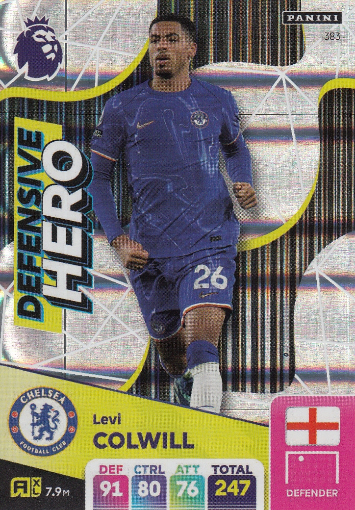 Panini Premier League 2025 Adrenalyn XL karta Defensive Hero Colwill 383