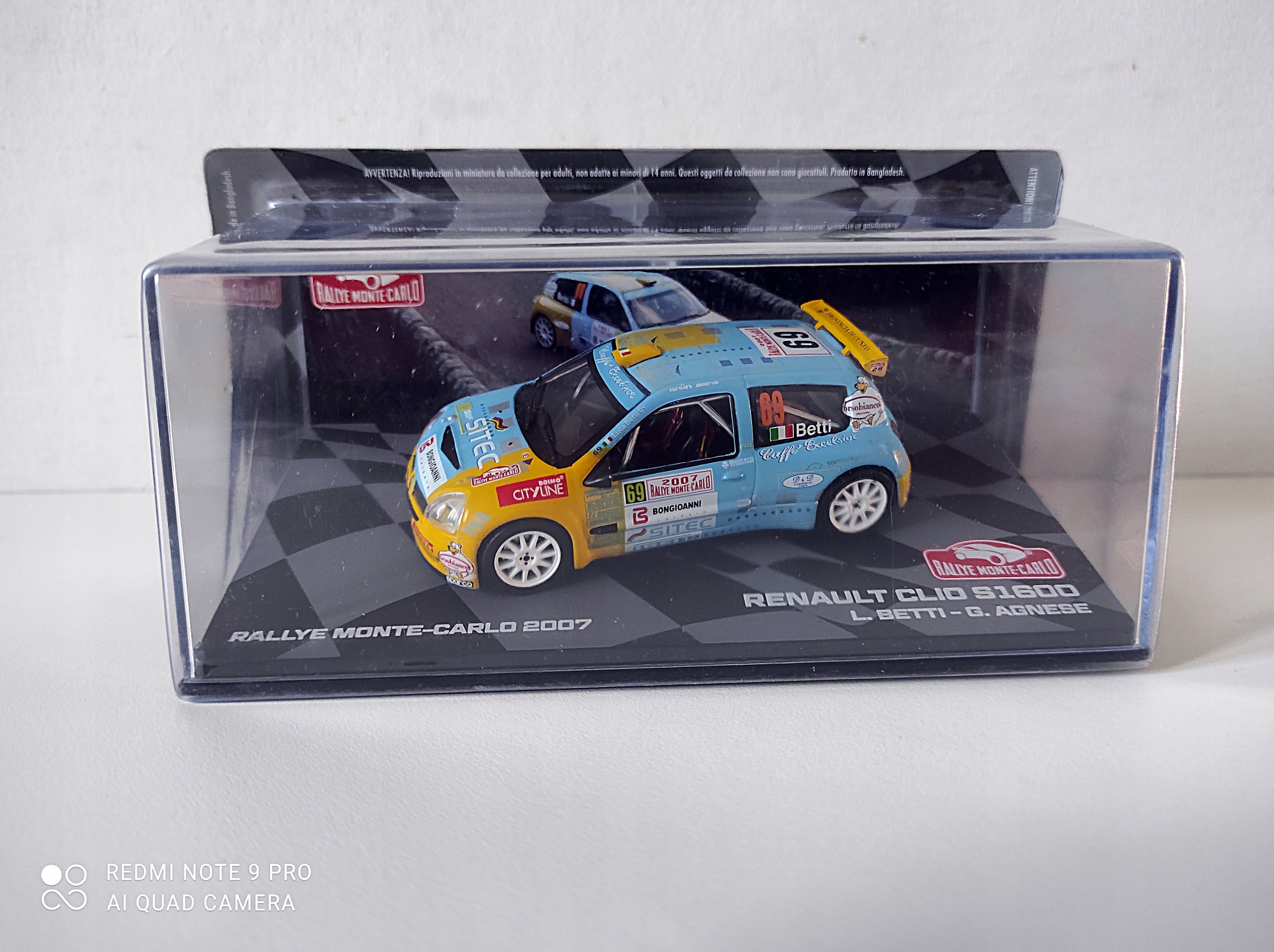 Renault Clio S 1600 Rally Monte Carlo 2007 L.Betti G.Agnese 1:43