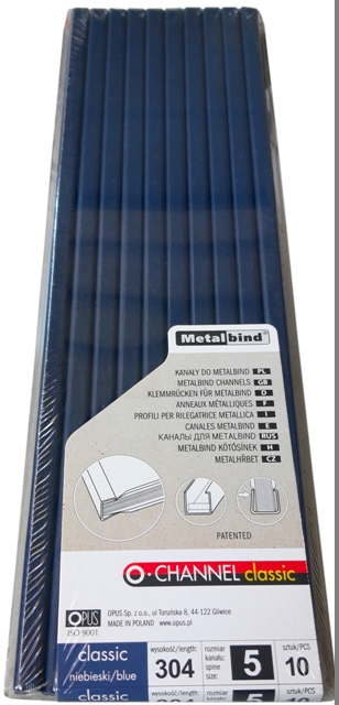 

Kanały do okładek MetalBind O.Channel 5mm granat