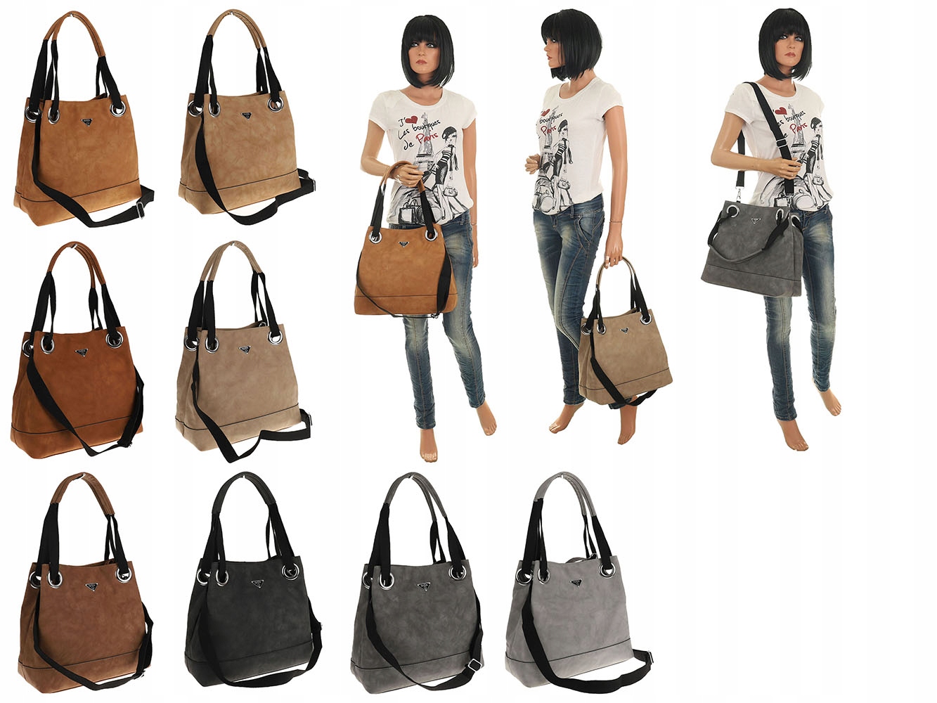 Klasyczna Torebka Damska listonoszka kuferek 1002 Marka inna