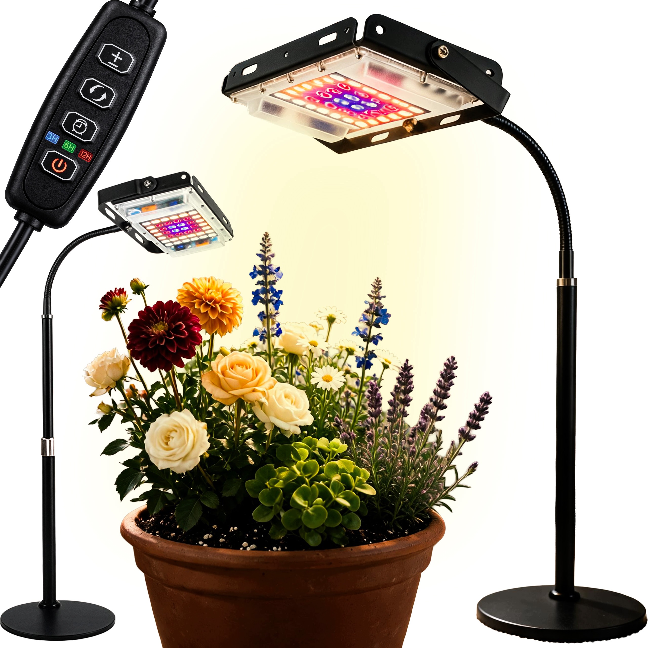 Led panelová lampa pro růst pěstování a osvětlení Uv rostlin s plným spektrem 22 W
