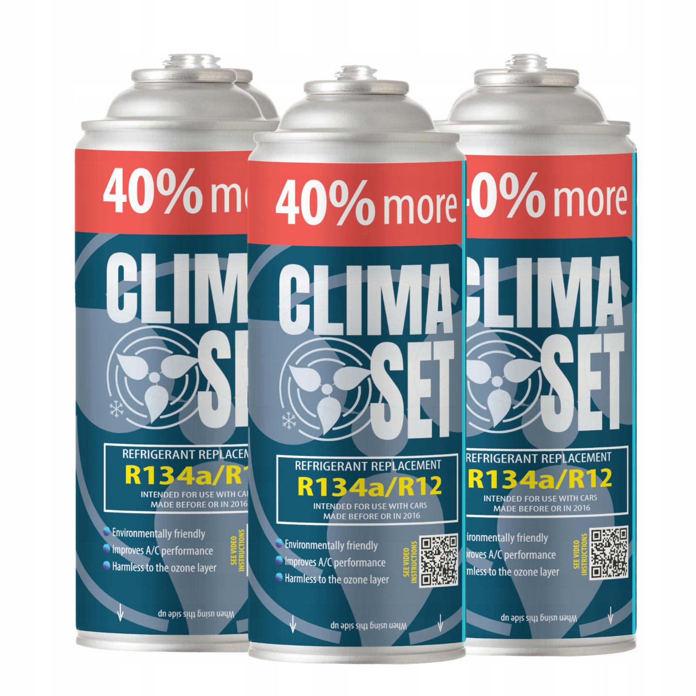 Plyn pro naplnění klimatizace R134a 3x 626g XL, Chladivo fix