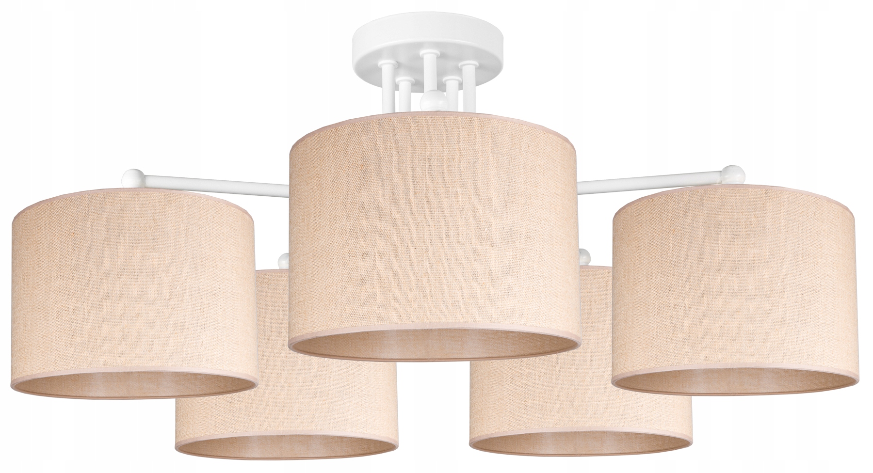 Lampa Wisząca Sufitowa Żyrandol Nowoczesna Abażur Boho Juta Led