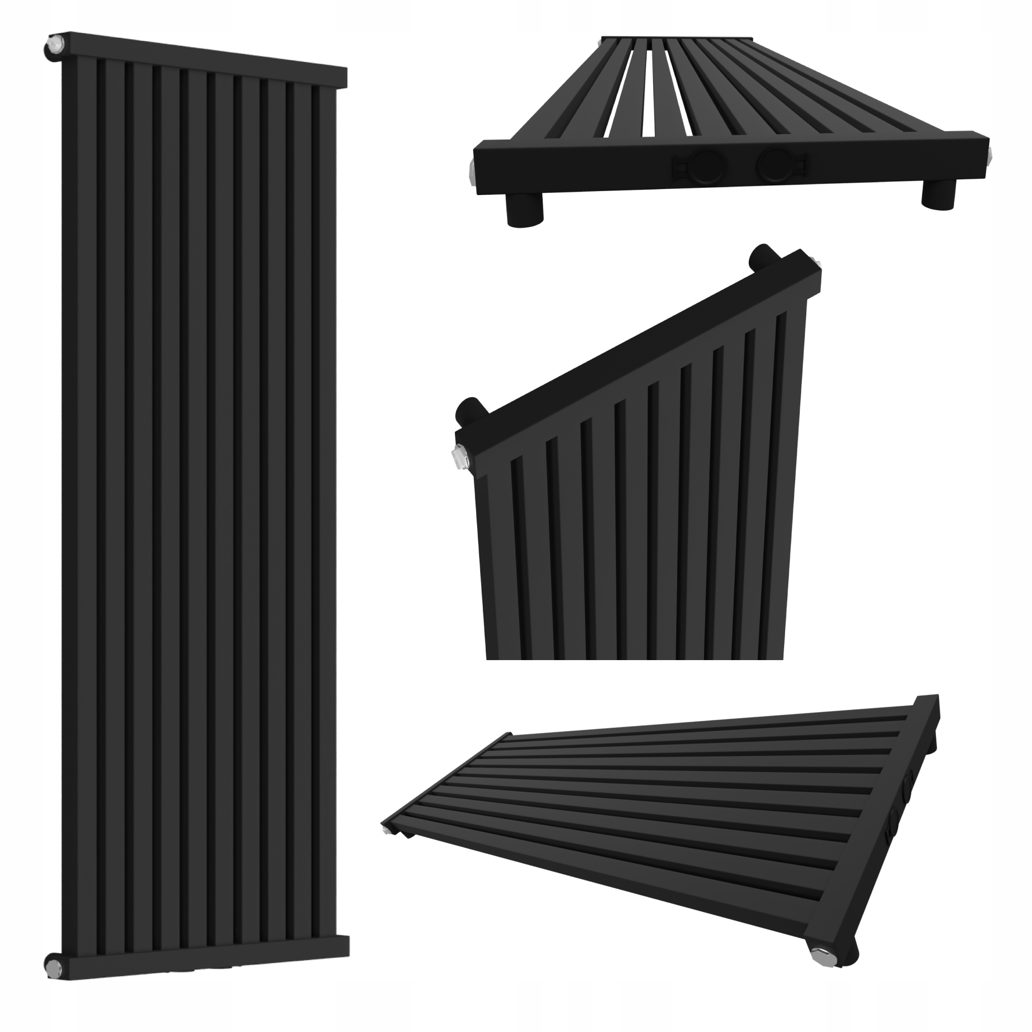 Dekoratívny radiátor Radiator 100x46 Čierny Mat