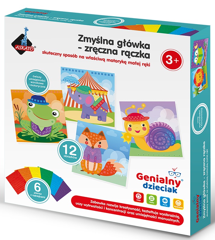 

Genialny Dzieciak Piankowa Wyklejanka Zwierzątka