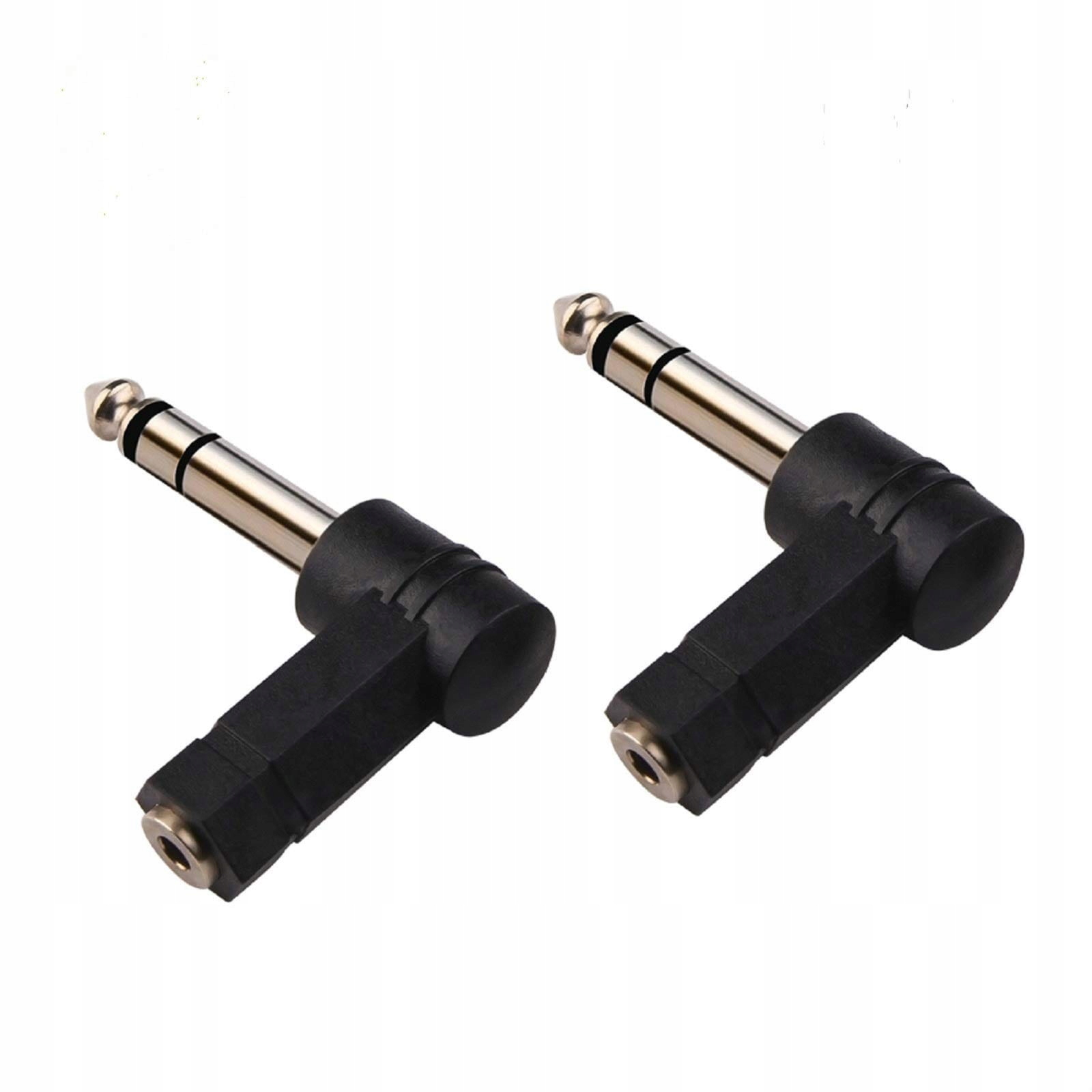 Adapter kątowy Trs na 3,5 mm, 6,35 mm męski Adapter 90 stopni (2szt)