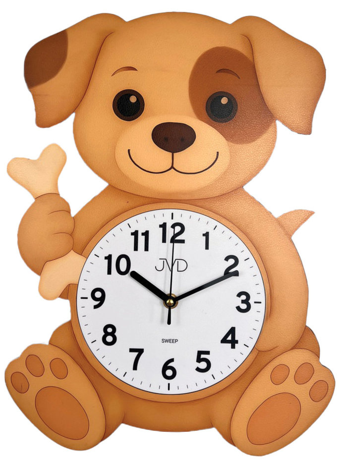 Nástěnné Hodiny Pejsek Štěňátko Do Dětského Pokoje Jvd HJ115 28x39 cm