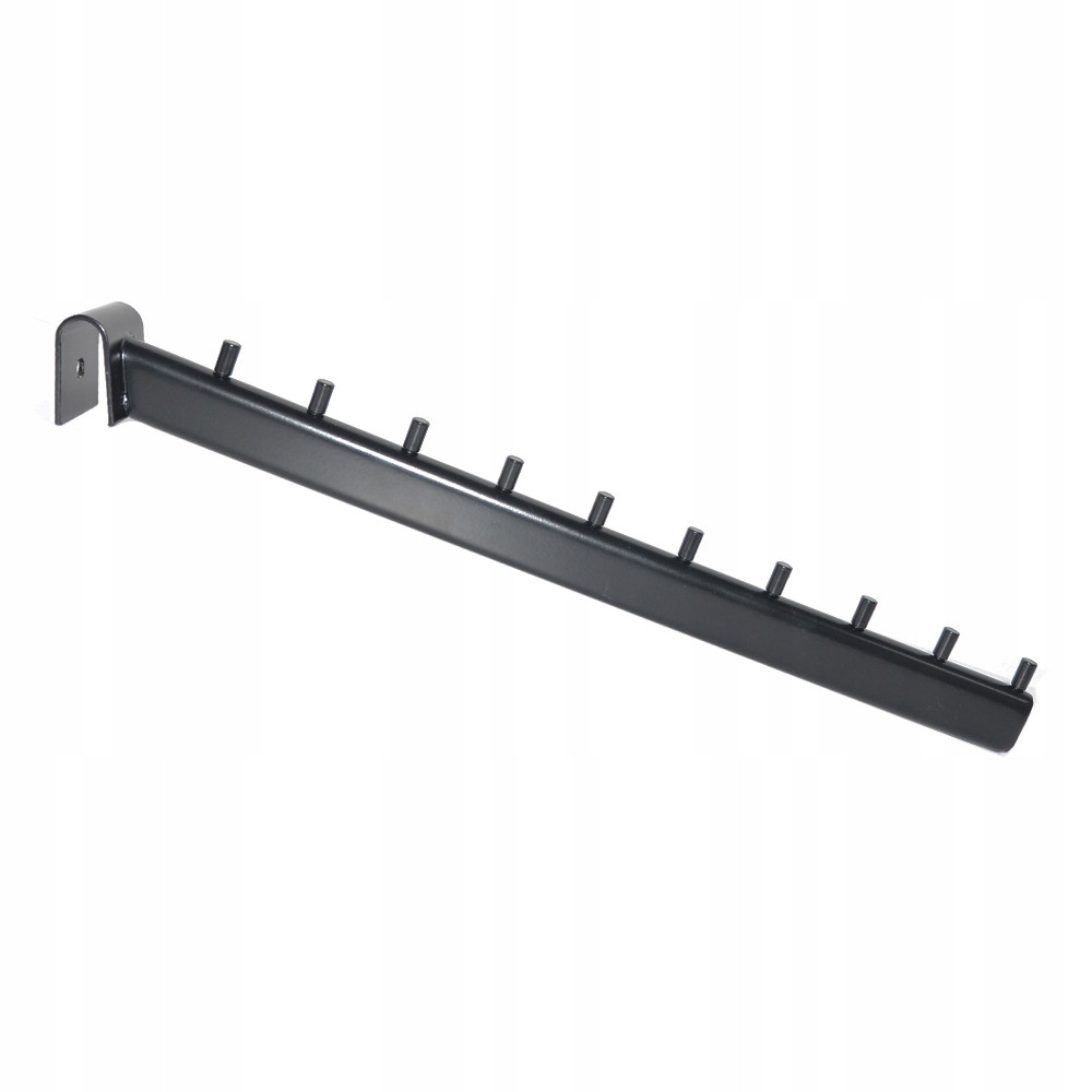

Wieszak Skośny 40cm 10N Czarny Szyna Universal a1