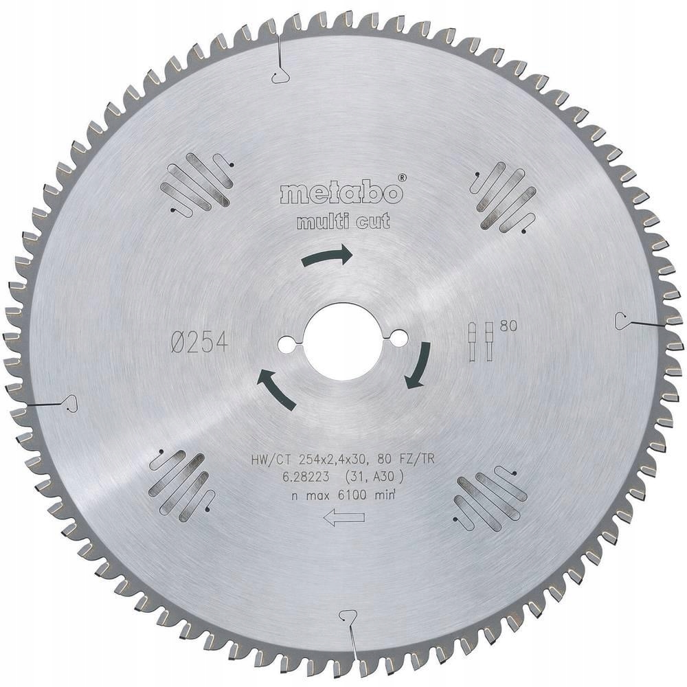 Metabo 628223000 Piła Tarczowa Hw/ct 254x30mm 80 Fz/tr 5